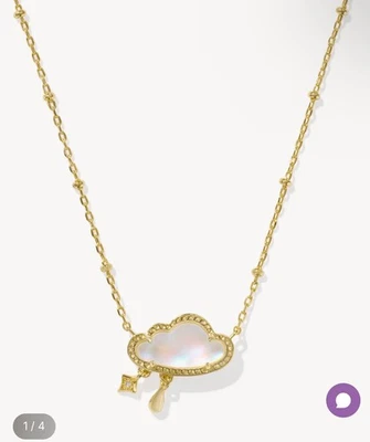 Ожерелье с короткой золотой подвеской Kendra Scott Celeste Cloud - Изображение 1 из 4