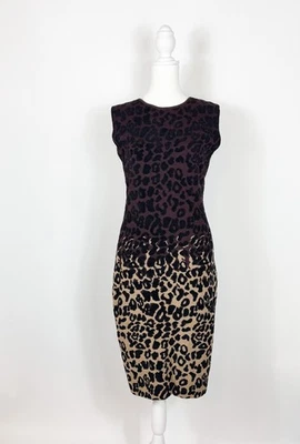 Y2K Lanvin Ombre Cheetah Print Dress River 2015 Collection - Image 1 of 4