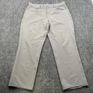 Footjoy Golf Men’s Pants 34x30 Beige Athletic Fit 5-Pocket Performance Golfing - Picture 1 of 6