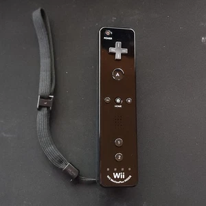 Mando a distancia Black Motion Plus Nintendo Wii OEM OFICIAL RVL-036 - Imagen 1 de 6