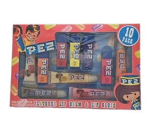 PEZ 2008 Flavored Lip Balm & Lip Gloss 10 Pack Gift Set Sealed - Picture 1 of 5