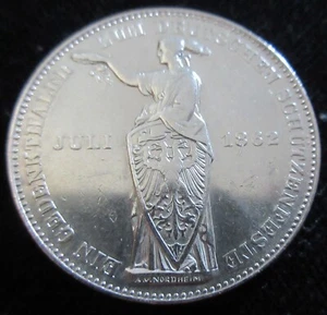 MDS ALTDEUTSCHLAND STADT FRANKFURT VEREINSTALER 1862 "SCHÜTZENFEST", SILBER #C - Bild 1 von 2