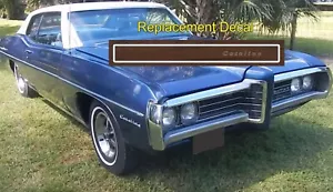 1969 Pontiac Catalina Decal Dash Dashboard Reproduction Wood Grain Vinyl Decal - Picture 1 of 4