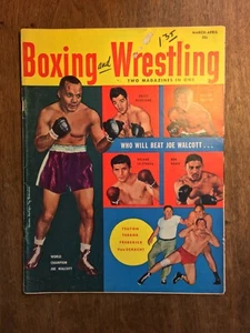 Boxing & Wrestling Magazine 1952 : Marciano Wolcott Ezzard Tunney Jeffries - Picture 1 of 12