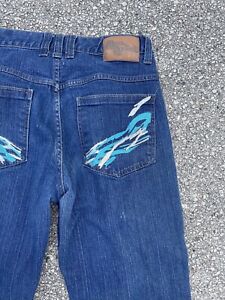Vintage Y2K Mecca USA Wide Leg Baggy Hip-Hop Blue Jeans Size 30x30 JNCO Style