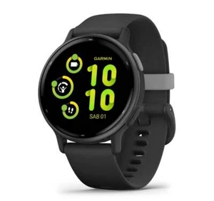 GARMIN VIVOACTIVE 5 GPS Smartwatch Cardio Garmin Pay 010-02862-10 Silicone Noir - Photo 1/5