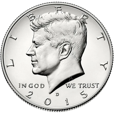 2015 P&D JOHN F. KENNEDY HALF DOLLAR /(2 Coin Set UNCIRCULATED) FROM MINT ROLLS Cover