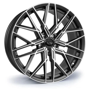 Targa TG8-FF 18x8 ET30 5x112 Matt Black / Machined Face 73.1mm (Rated 875kg) T18 - Picture 1 of 1