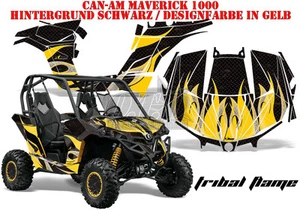 KIT GRÁFICO DE DECORACIÓN DE CARRERAS AMR UTV CAN-AM COMMANDER, LLAMAS TRIBALES INMAVERICK B - Imagen 1 de 11