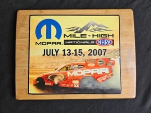 Mile High Nationals Paper Ad on Wood Board – 16"x12" Wall Art – Drag Racing - Picture 1 of 5