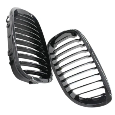 Front Bumper Black Grille For BMW E46 2 DOORS (NOT FIT M3 Models) 2003-2006 - Image 1 of 4