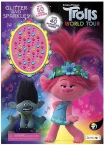 Trolls DreamWorks World Tour 48-Page Coloring and Activity Book with Jewel - Picture 1 of 1