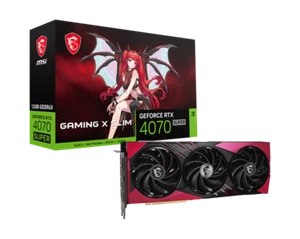 MSI GeForce RTX 4070 SUPER 4070S 12G GPU GAMING X SLIM MLG Graphics Card desktop - Picture 1 of 12
