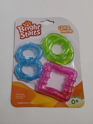 Bright Starts Chill and Teethe 3 Months Baby Teething Soothing 2009 Sealed A3 - Image 1 of 2