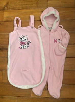 Juego de 2 piezas The Original Arizona Jean Company Niñas 6-9M Pink Kitty Foto 1 de 4