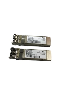 SET BESTEHEND AUS (2) IBM Brocade 46C9297 46C9246 10 GB SFP+ virtueller optischer Transceiver - Bild 1 von 3