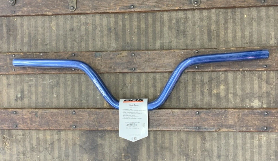 Manillar de aleación triple cono Box Components 22,2 AZUL Foto 1 de 4