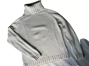 Esprit meliert M Strickpullover Strickjacke Pullover Sweatshirt beige Rollkragen - Bild 1 von 24