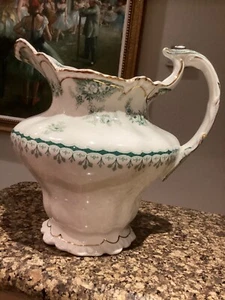 John Maddock & Sons Antique Royal Vitreous Pitcher Warwick EUC - Picture 1 of 7