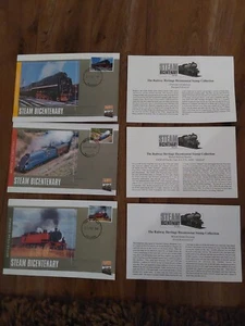 Gambia FDC 2004- Steam bicentenary collection Mallard p36 4-8-4 north british - Picture 1 of 3