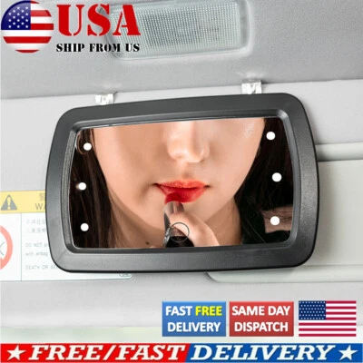 LED LIghted car sun visor vanity mirror clip on Sun-shade Makeup Light universal Foto 1 de 4