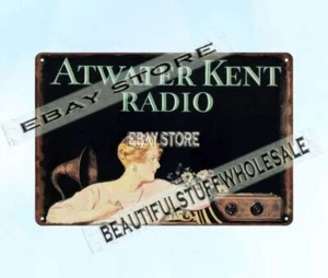 ATWATER KENT RADIO communications electronics metal tin sign home accessories - Picture 1 of 4