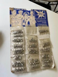 Vintage 70er Jahre Nieten Blech NOS Metallnieten für Kleidung Stoff Applikation - Bild 1 von 6