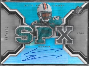 Maglia 2007 SPx #206 Lorenzo Booker Auto RC # 534/599 - Foto 1 di 2