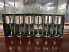 6x Vintage Strachan Silverplated Wine Goblets New In Box