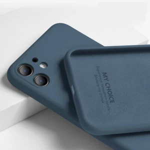For iPhone 14 13 12 Pro Max 11 XS 8 7 Plus Shockproof Liquid Silicone Case Cover - Picture 1 of 24