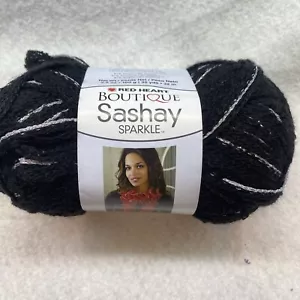 Red Heart Boutique Sashay Sparkle Noir/negro 3.5 oz 35 Yards - Picture 1 of 5