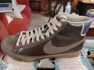 Nike Blazer Star High Premium 2006 Leather Shoes 313545-221 Blazer SB Brown - Picture 1 of 8