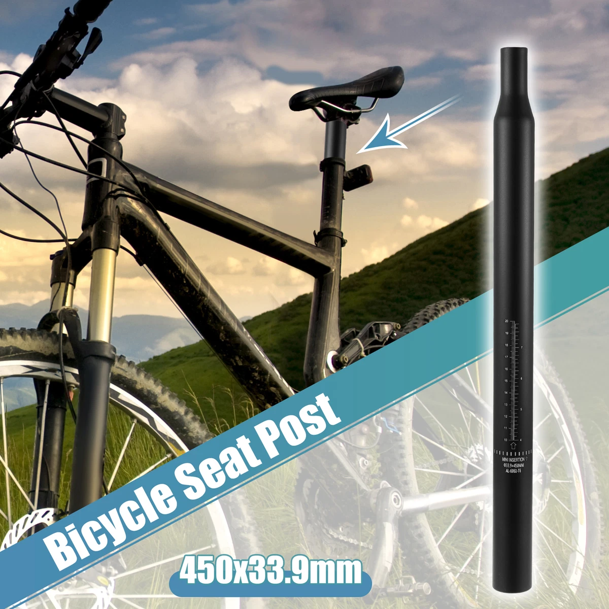 Gatuxe Verstellbare Sattelstütze Mountainbike Vers Produktbild-Vorschau 8