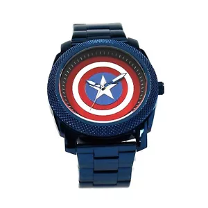 Captain America Stainless Steel Watch Blue - Picture 1 of 5