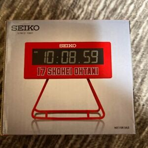 Shohei Otani SEIKO Novelty Alarm Clock Astron Prospex Marathon Clock New Japan