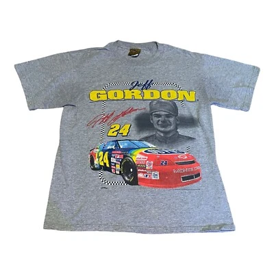 Camiseta Jeff Gordon #24 Nascar 1996 Talla Mediana Calendario de Carreras De Colección Rara Foto 1 de 4