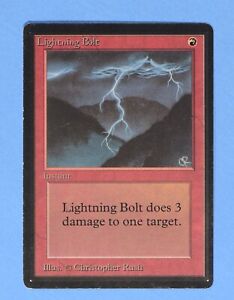 MTG Lightning Bolt BETA LP