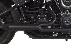 Two Brothers 2018-21 Harley Davidson Softail Megaphone Gen II 2-1 Ceremic Black - Picture 1 of 4