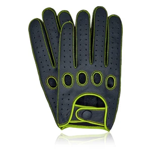 Guantes retro de cuero suaves cálidos regalo Navidad Halloween fiesta conducción bicicleta - Imagen 1 de 17