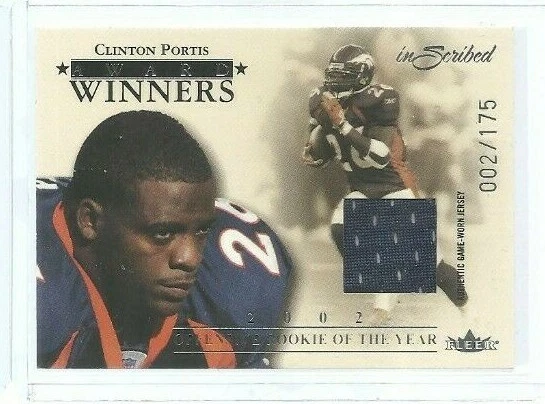 2004 Fleer Inscribed Award Winner Jersey Silver #AWJCP Clinton Portis (ref 59154 - Image 1 of 1