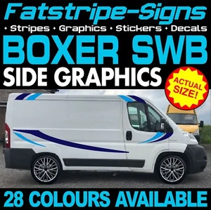 passend für Peugeot Boxer SWB L1 Grafik Aufkleber Streifen Decals Campervan Wohnmobil - Bild 1 von 2