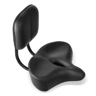 MOONCOOL Fahrradsattel mit Rückenlehne Übergroßer Breiter Fahrradsitz Dreirad Sattelsitz