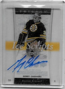 GERRY CHEEVERS 2005-06 UD TRILOGY ICE SCRIPTS CERTIFIED AUTOGRAPH - Picture 1 of 1