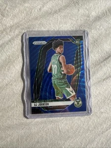 2024-25 Panini Prizm AJ Johnson RC Blue Ice #’d /125 - Milwaukee Bucks SP - Bild 1 von 2