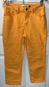 Christopher Blue Melissa Orange High Rise 5 Pocket Crop Jeans Größe 4 - Bild 1 von 8