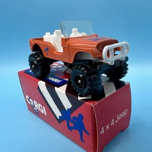 *JEEP 4X4 HORSE CORGI JUNIORS 53447 VINTAGE DIECAST MODEL TOY CAR NIB 1985 NEW* - Picture 1 of 3