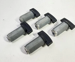 5-Southco 1/4 Drehung geflügelter schwarzer Nockenschloss Verriegelungszylinder 1-3/8 x 3/4 Durchmesser Body - Bild 1 von 4