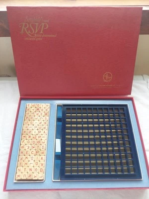 SCRABBLE RSVP 3 Dimensional Crossword Game (1966) Selchow & Righter COMPLETE SET - Image 1 of 4