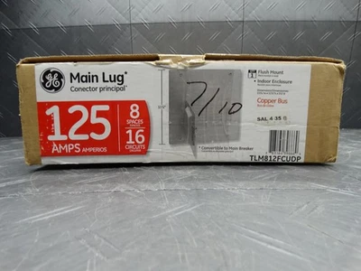 Panel disyuntor de terminal principal interior GE PowerMark Plus 125A 8 espacios 16 circuitos Foto 1 de 4