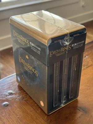 The Lord of the Rings: The Motion Picture Trilogy 4K Steelbook Set NEW - Image 1 of 4